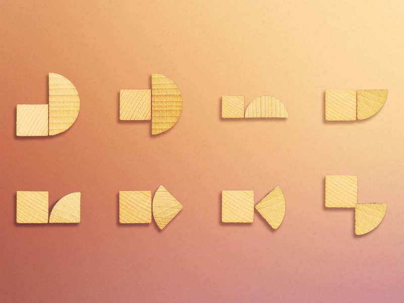 Modular wooden blocks
