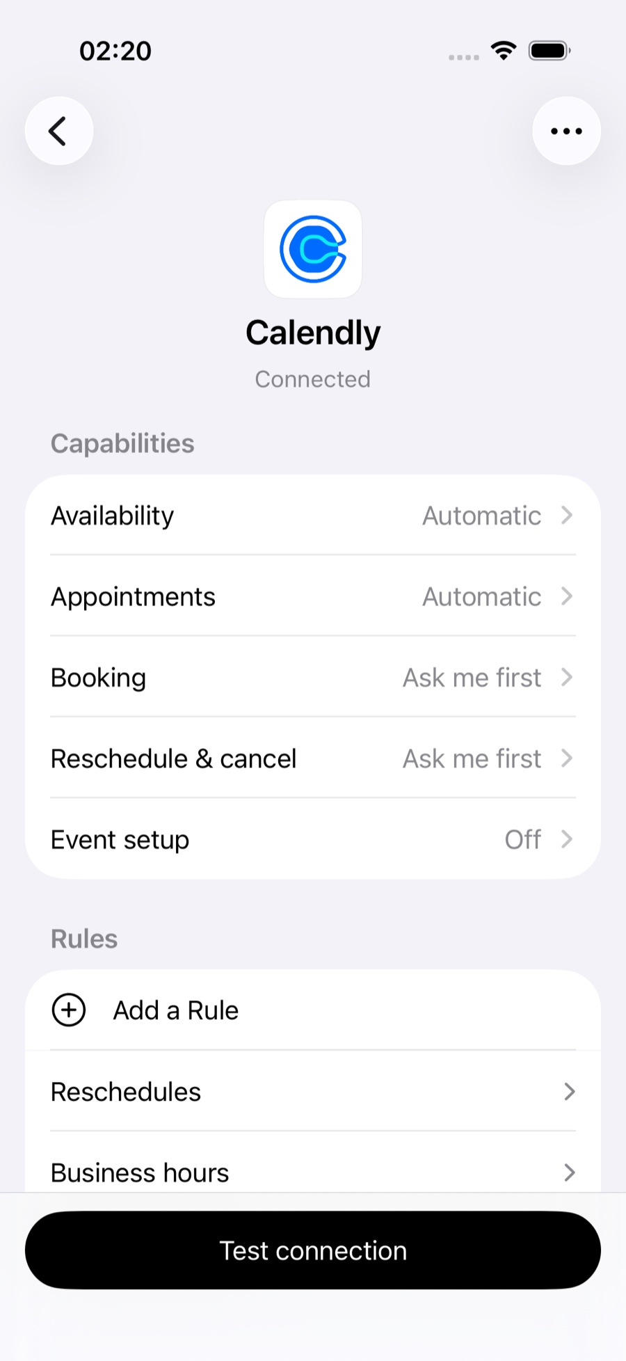 Capabilities grouped into a few human-readable permissions.