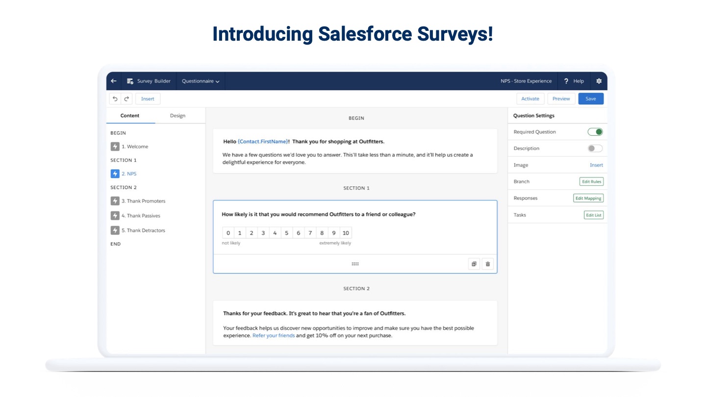 Salesforce Surveys — slide 13 of 60