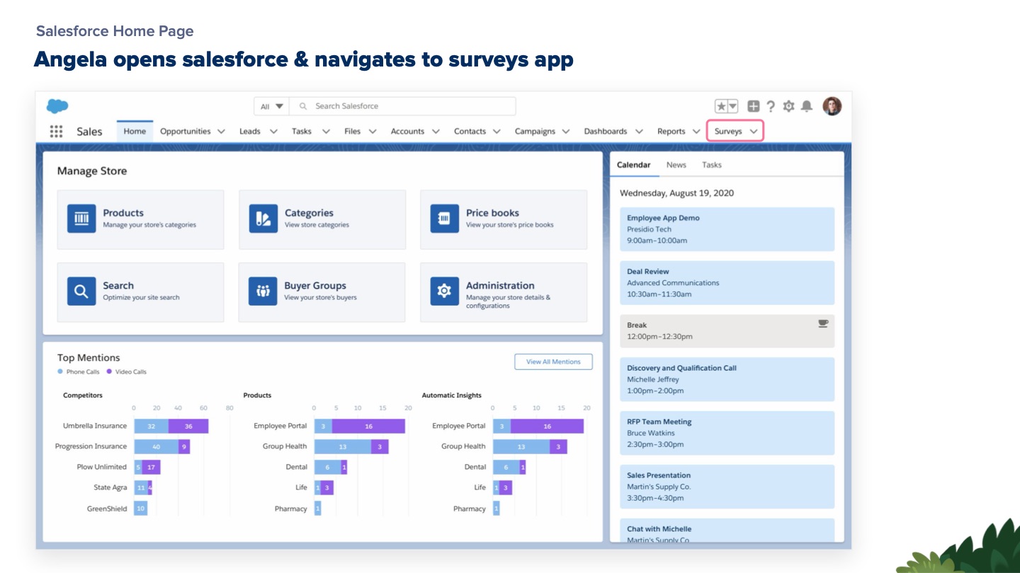 Salesforce Surveys — slide 23 of 60