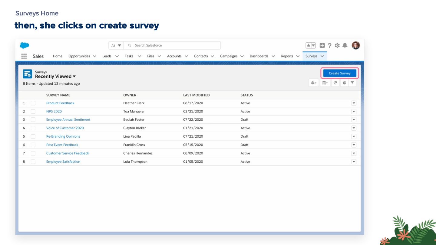Salesforce Surveys — slide 24 of 60
