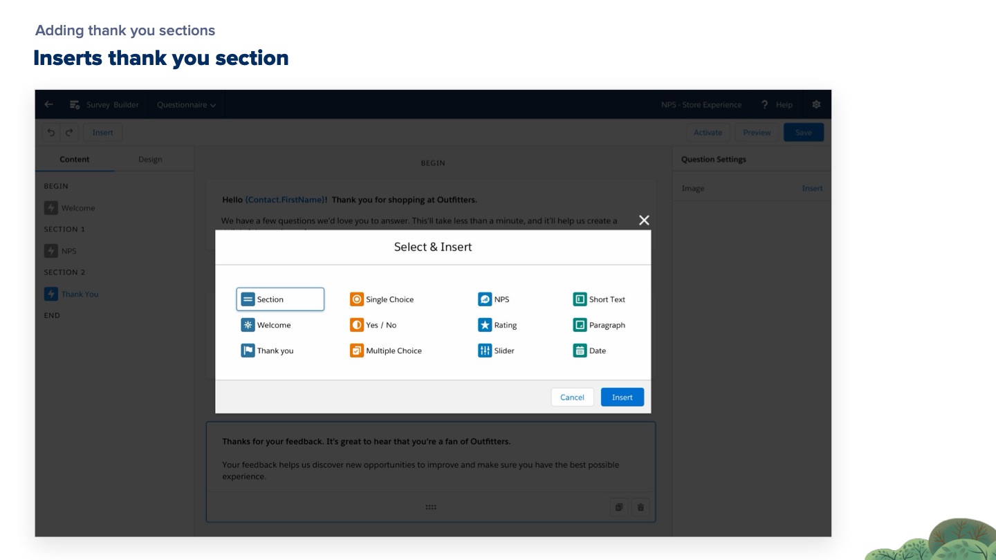 Salesforce Surveys — slide 34 of 60